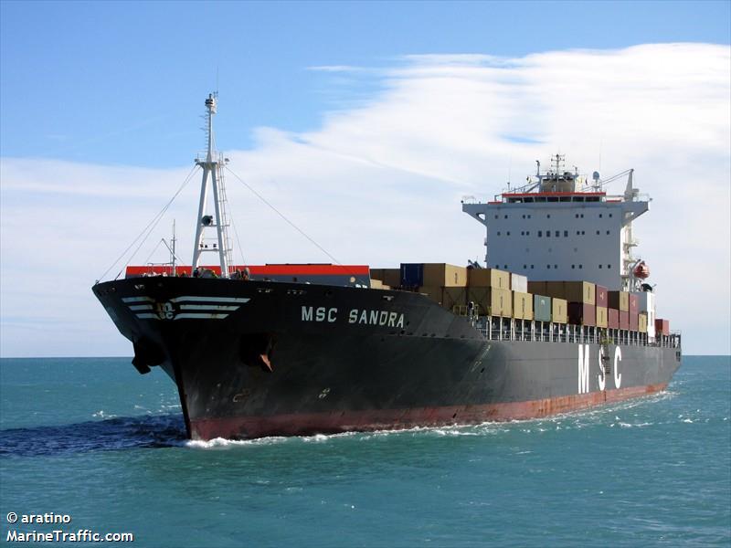 msc sandra (Container Ship) - IMO 9203954, MMSI 355305000, Call Sign H3LV under the flag of Panama