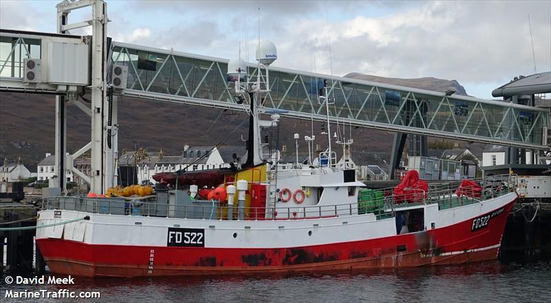 ayr dawn (Fishing Vessel) - IMO 6524022, MMSI 232006810, Call Sign GRXP under the flag of United Kingdom (UK)