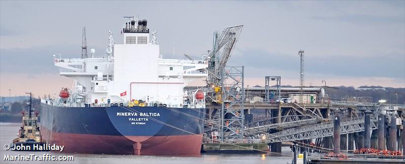 minerva baltica (Crude Oil Tanker) - IMO 9728241, MMSI 248292000, Call Sign 9HA4597 under the flag of Malta
