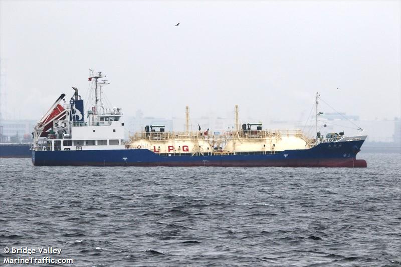 kyokuou maru (LPG Tanker) - IMO 9901269, MMSI 431008000, Call Sign 7KID under the flag of Japan