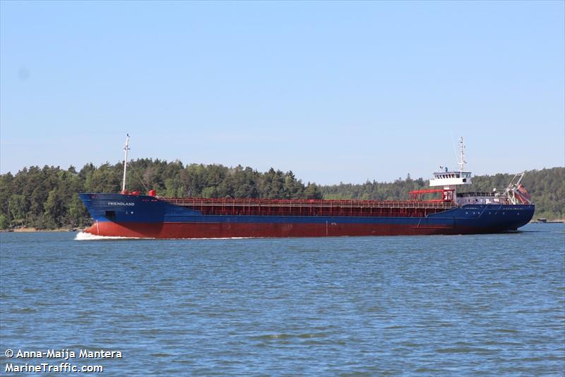 friendland (General Cargo Ship) - IMO 9246906, MMSI 275517000, Call Sign YLRH under the flag of Latvia