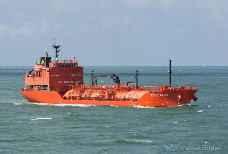 eco corsair (LPG Tanker) - IMO 9710311, MMSI 210155000, Call Sign 5BKP5 under the flag of Cyprus