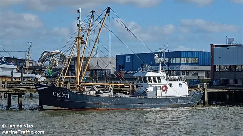 uk271 ester jacoba (Fishing vessel) - IMO 8433186, MMSI 244721000, Call Sign PCFC under the flag of Netherlands