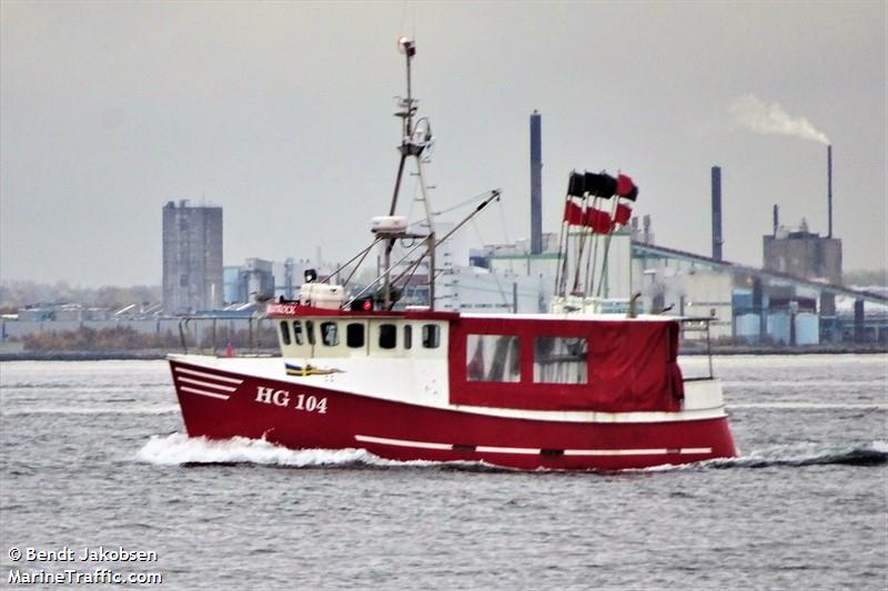 shamrock hg104 (Fishing vessel) - IMO , MMSI 265646610, Call Sign SFB8239 under the flag of Sweden