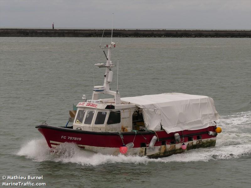 jolie brise (Fishing vessel) - IMO , MMSI 227563620, Call Sign FI2793 under the flag of France